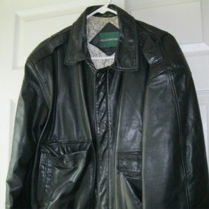 Hill & Archer UNISEX Genuine Leather Bomber Jacket
